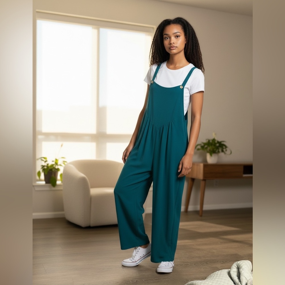 Teal jumpsuit